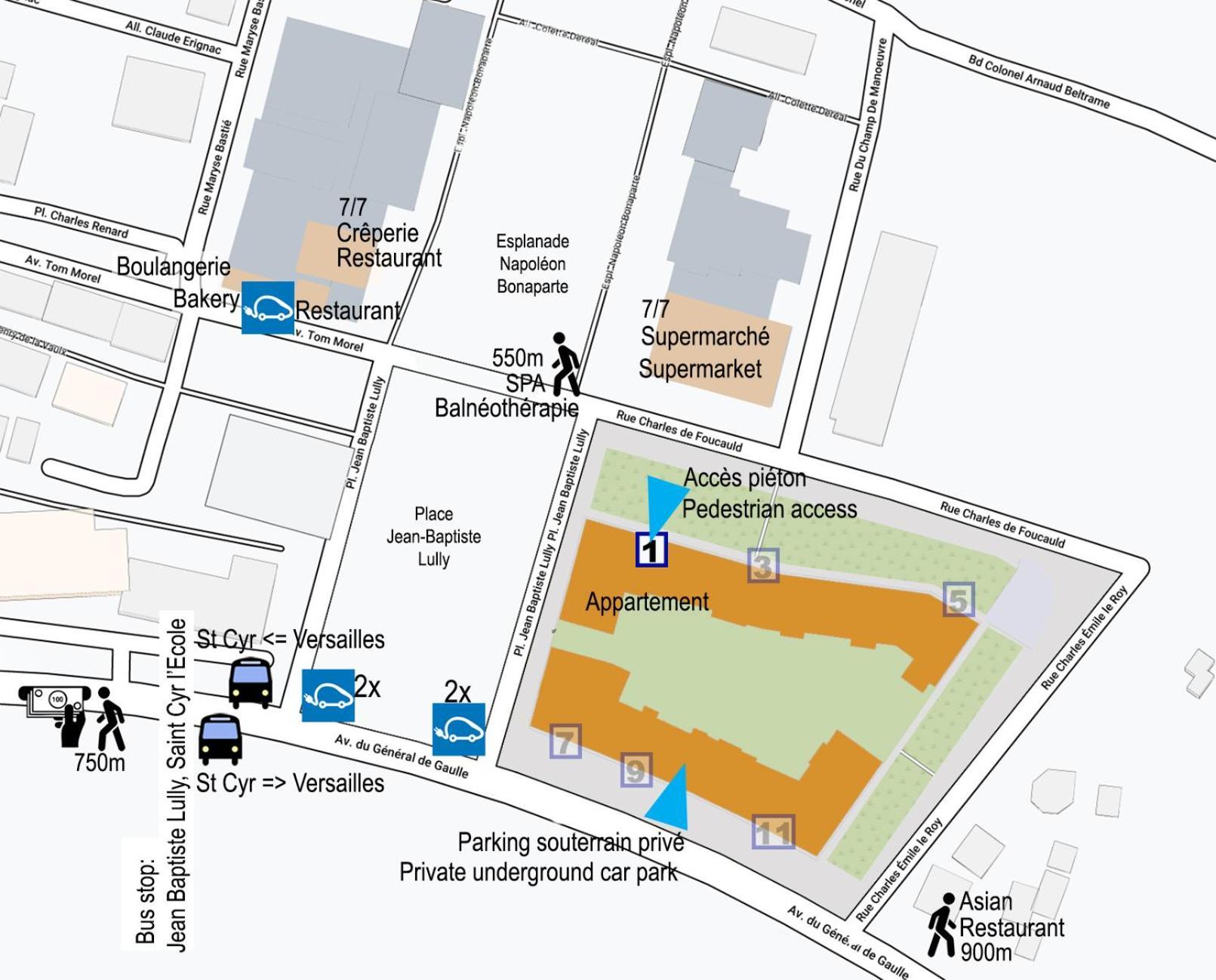 Appartement Residence Neuve Proche Versailles Saint-Cyr-lʼÉcole Eksteriør billede